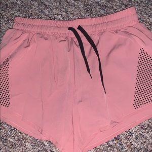 Pink athletic shorts